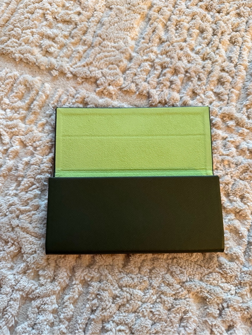 Longchamp Dark Green Envelope Wallet - Picture 3 of 6